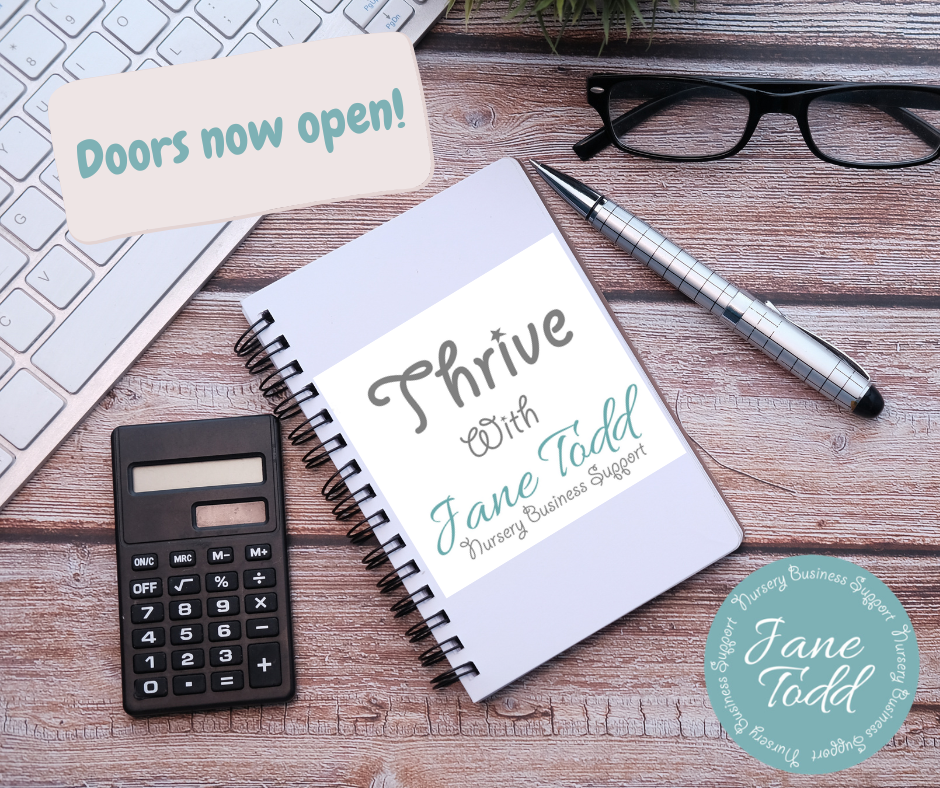 Thrive Nursery Business Programme for Nursery Owners